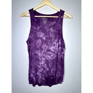 American Eagle Womens Soft & Sexy Purple Tie-Dye Tank Top, M